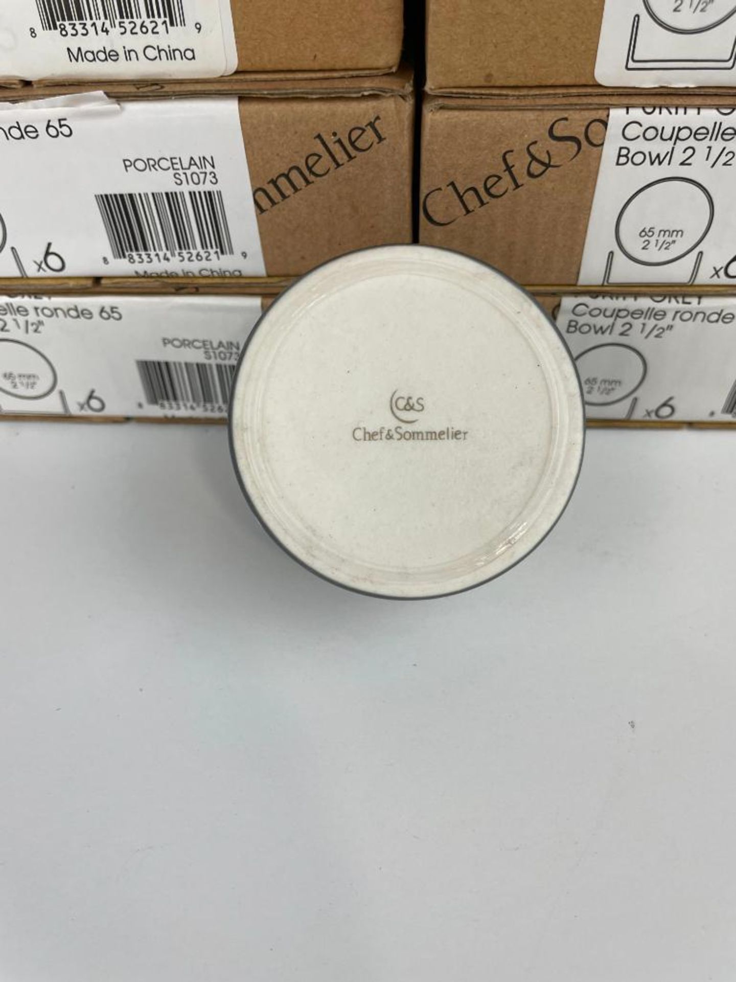2 CASES OF CHEF & SOMMELIER PURITY 2 OZ. GREY CIRCULAR BOWLS, 24/CASE - NEW - Image 4 of 6