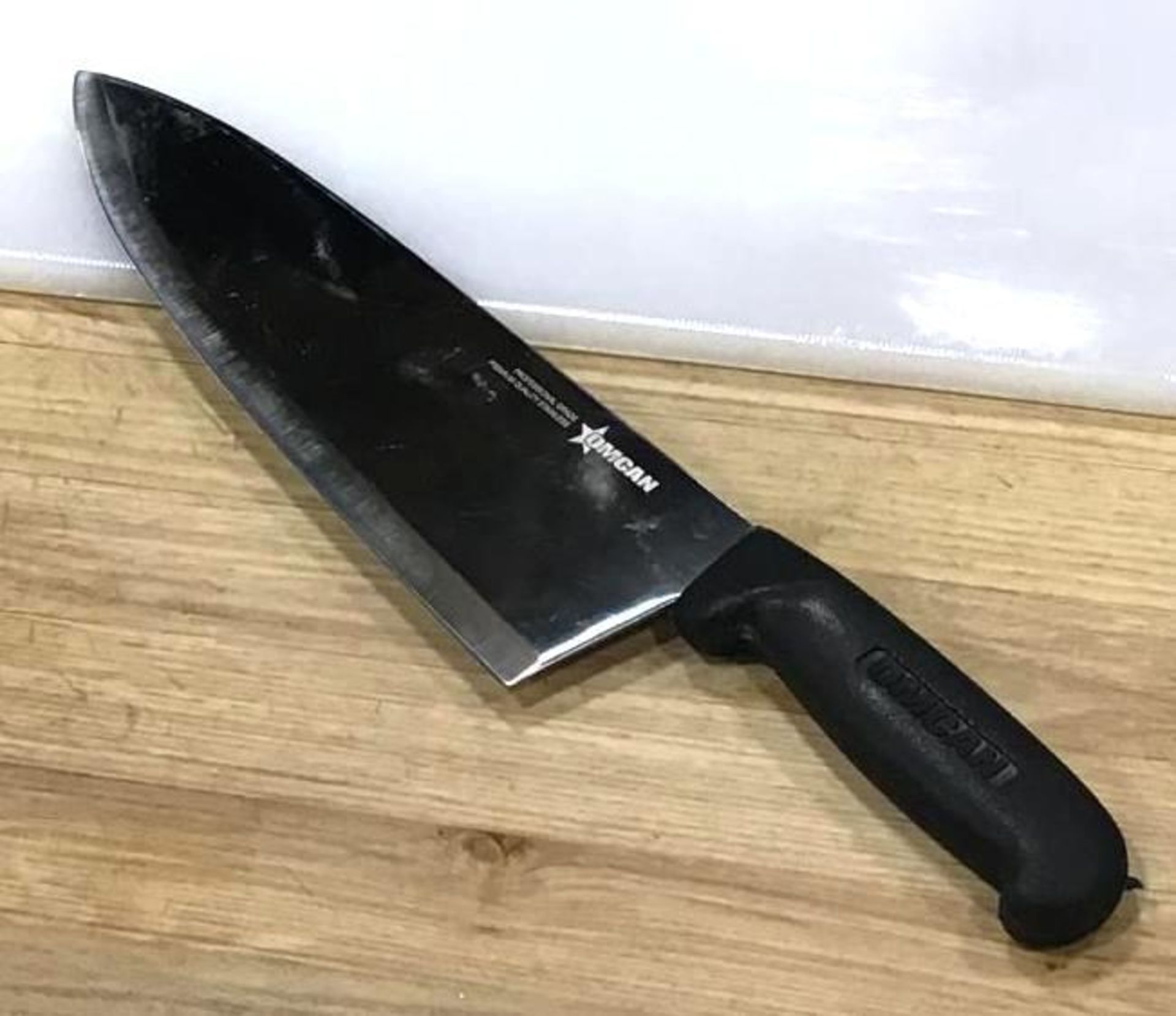 10" BLACK OMCAN MEDIUM BLADE COOK KNIFE - Image 2 of 4