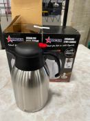 OMCAN THERMAL COFFEE CARAFE 8 CUP FOR COFFEE MACHINES AND MORE - NEW - LOT OF 2