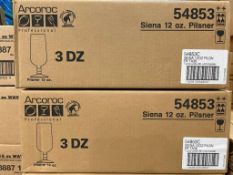12OZ/355ML SIENA PILSNER GLASSES, ARCOROC 54853 - 2 CASES - NEW