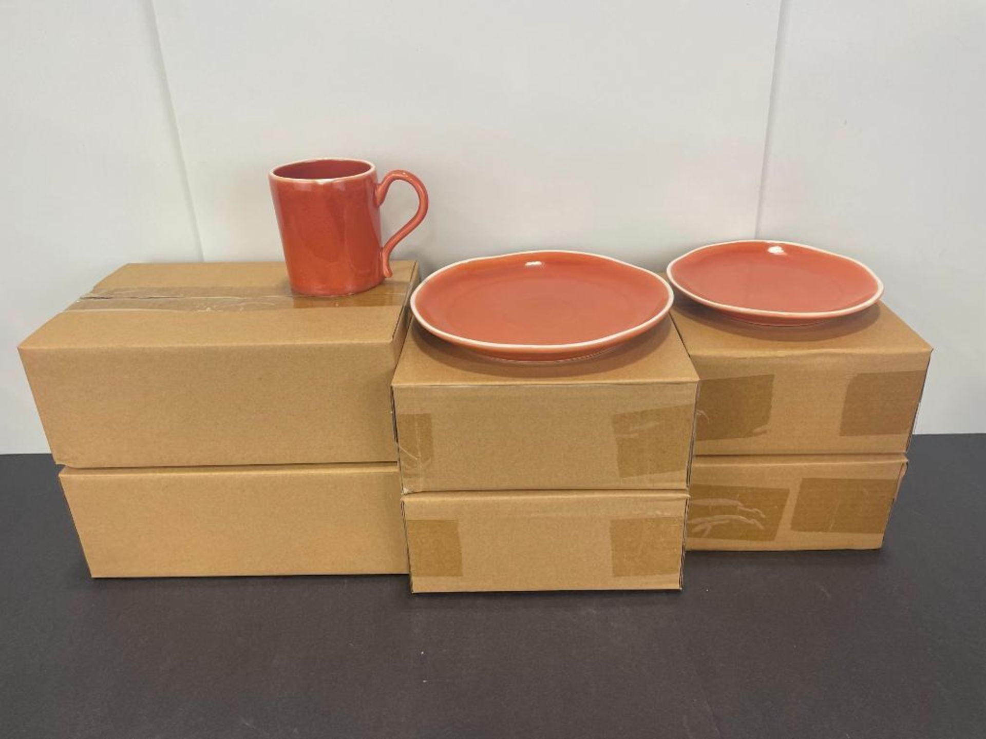 36 PIECE CANYON RIDGE ORANGE DINNERWARE SET - Image 3 of 3