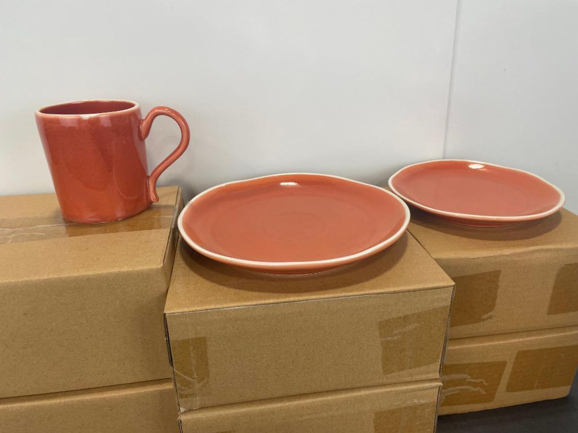 36 PIECE CANYON RIDGE ORANGE DINNERWARE SET - Image 2 of 3