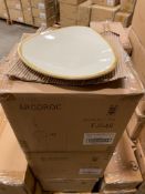 3 CASES OF TERRASTONE 10" WHITE PLATE - 12/CASE, ARCOROC - NEW