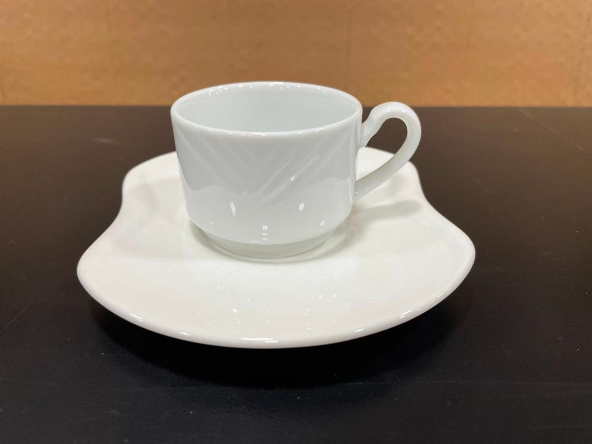 ESPRESSO CUP WITH SAUCER SET - NEW - SET OF 72 - Image 6 of 7