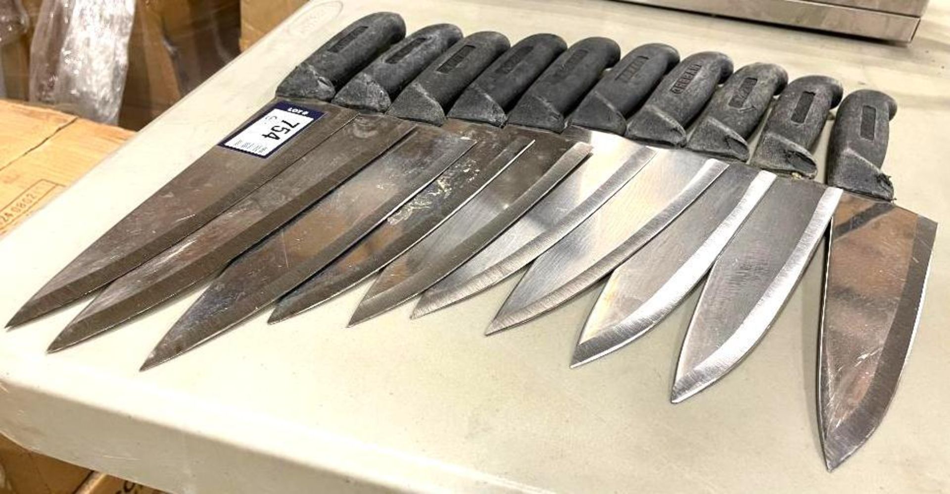 LOT OF 10 USED SHARPENED KNIVES - Image 3 of 3