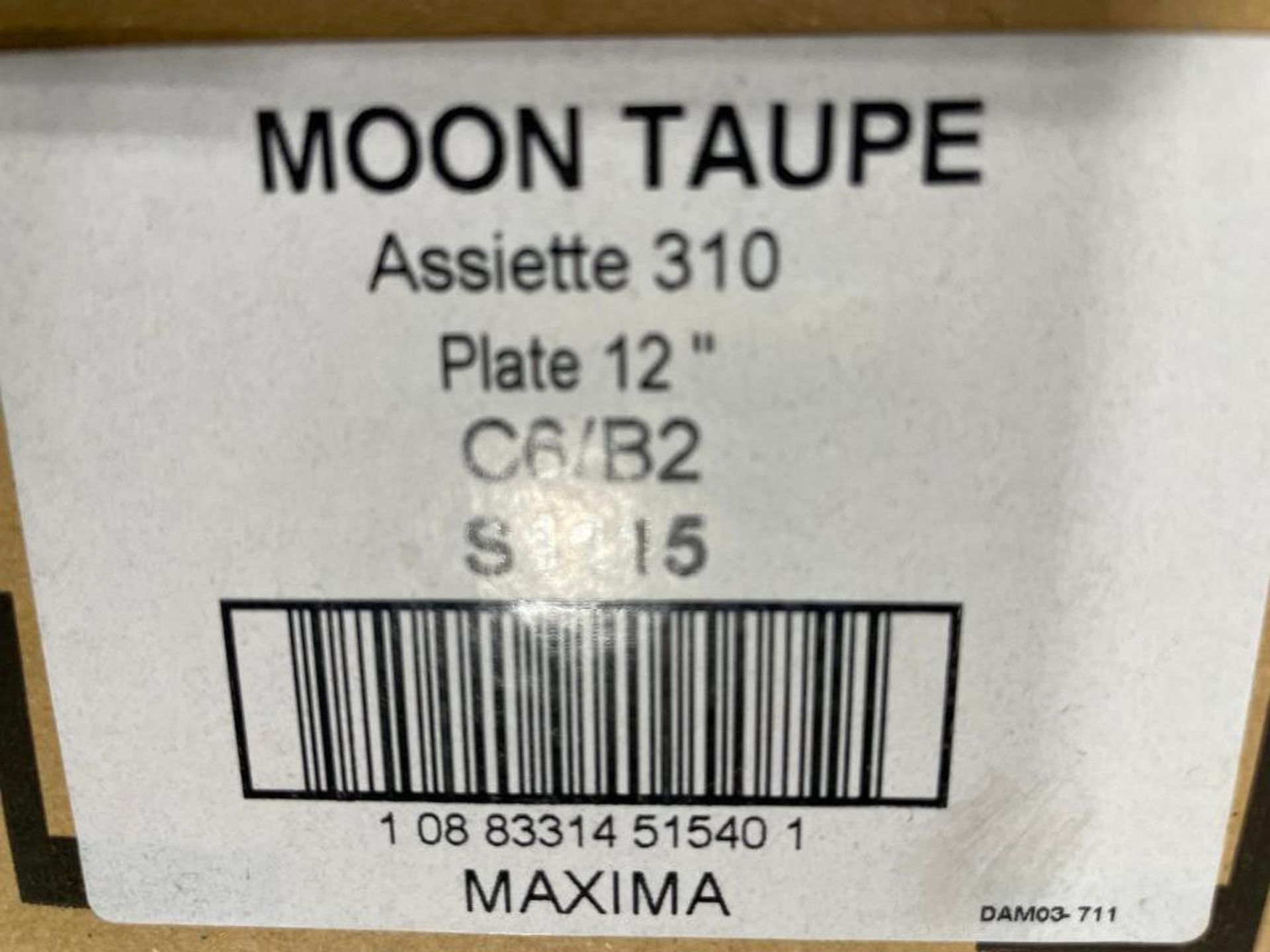 2 CASES OF 12" MOON TAUPE PRESENTATION PLATE - 12/CASE, ARCOROC - NEW - Image 4 of 4