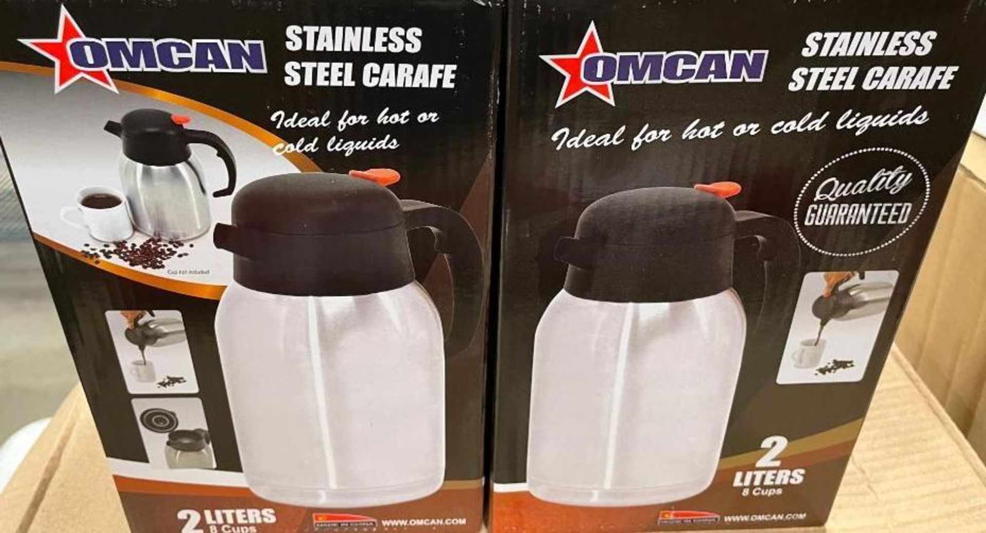 OMCAN THERMAL COFFEE CARAFE 8 CUP FOR COFFEE MACHINES AND MORE - NEW - LOT OF 2 - Image 6 of 8