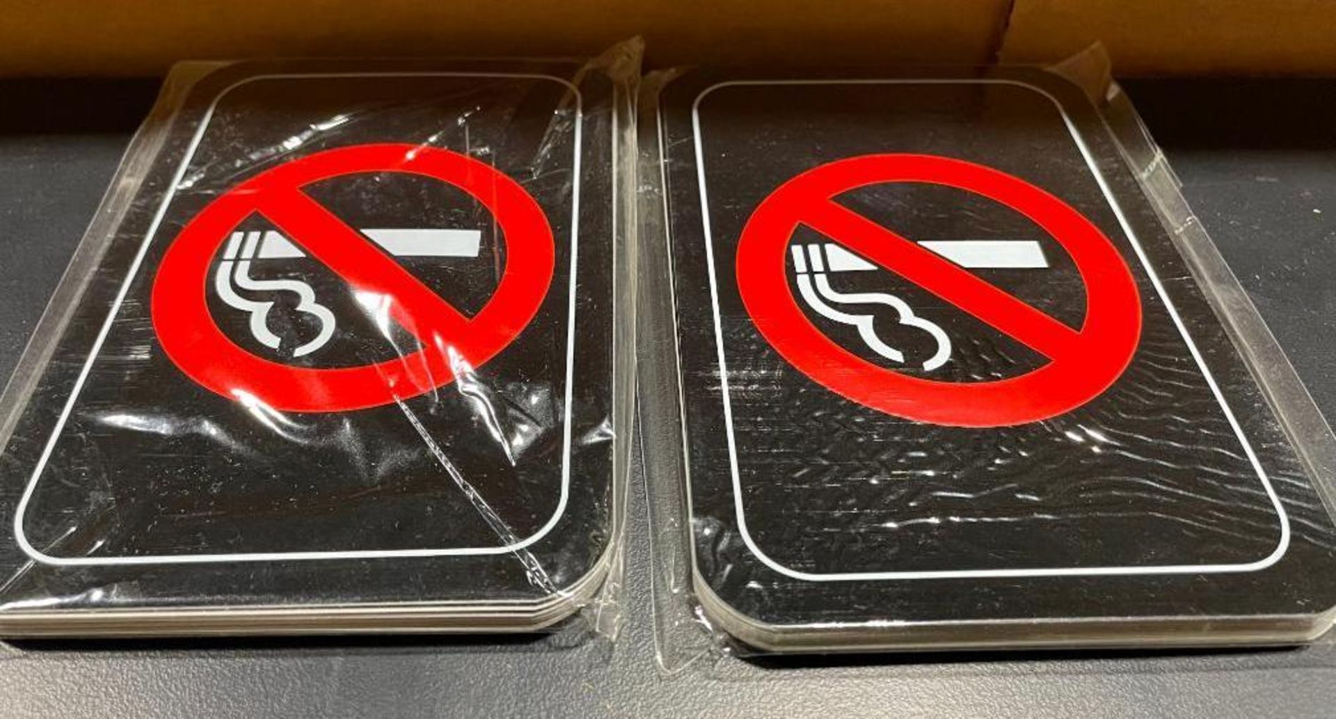 (2) PACKS OF NO SMOKING SIGNS - JOHNSON ROSE 80305 - NEW - Image 2 of 2