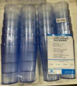 20 OZ PLASTIC STACKABLE BLUE TUMBLERS - LOT OF 24 - NEW