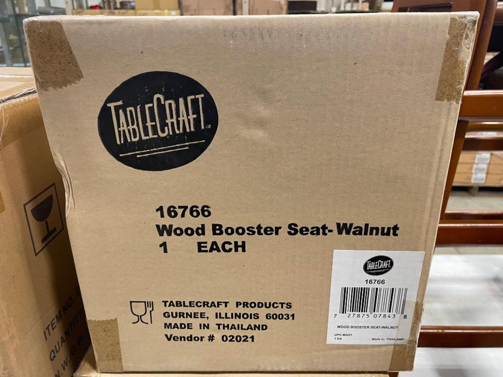 TABLECRAFT 16766 WOOD BOOSTER SEAT-WALNUT - Image 6 of 6