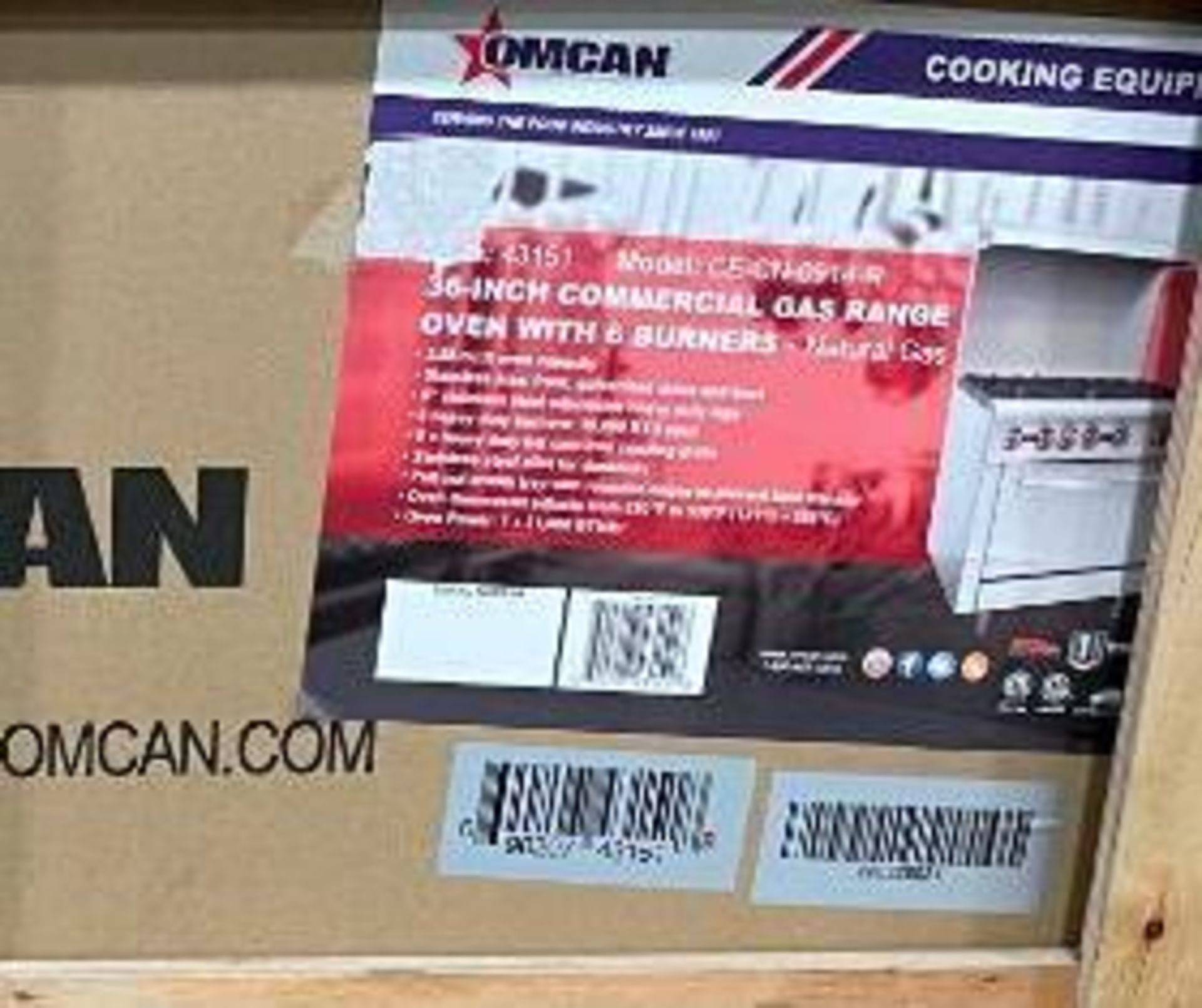 36" COMMERCIAL GAS RANGE, NATURAL GAS - OMCAN 43151 - Image 10 of 10