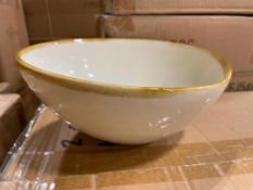 2 CASE OF TERRASTONE 8 1/2" WHITE BOWL - 12/CASE, ARCOROC - NEW