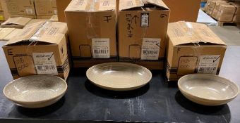 36 PIECE DUDSON EVO GRANITE DINNERWARE SET, MADE IN ENGLAND