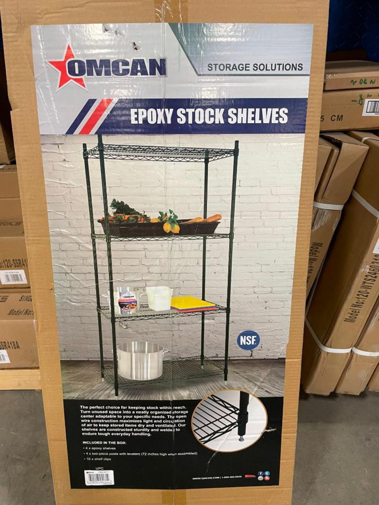 18" X 48" EPOXY SHELVING KIT - OMCAN 45171, NEW - Image 2 of 3