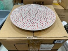 CASE OF DUDSON MOSAIC CORAL 11 1/8" PLATE, 12/CASE - MADE IN ENGLAND