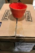 DUDSON HARVEST CORAL DIP POT 3.25" - 12/CASE, MADE IN ENGLAND