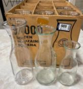 (7) ASSORTED SIZE WINE GLASS WINE DECANTERS