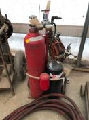 Oxy/Acetylene Cart w/ Lines, Gauges and Torch.