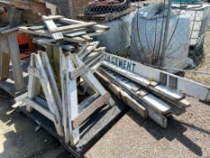 Lot of (8) 10' Road Barriers.