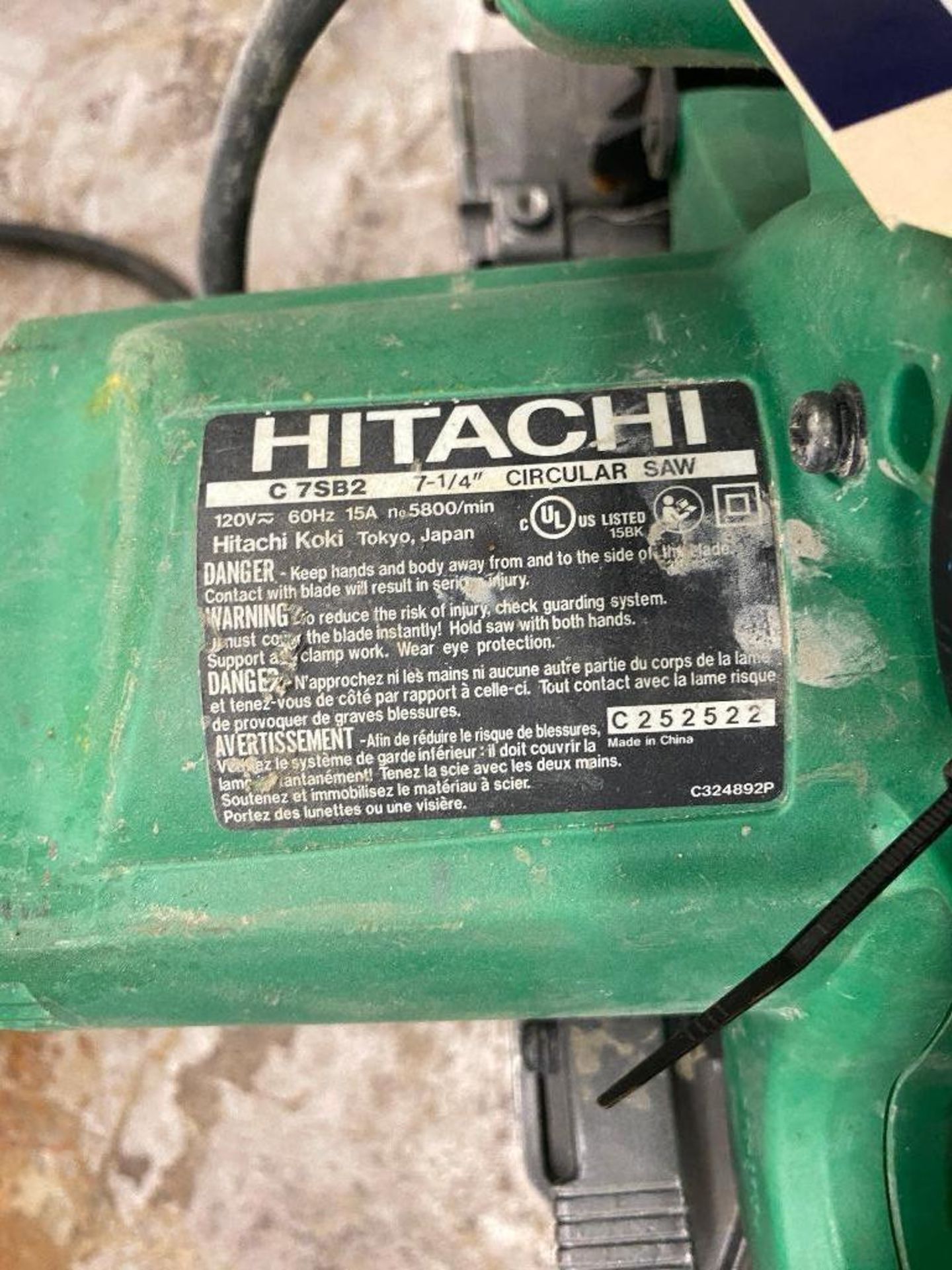 Hitachi C7SB2 7 1/4" Circular Saw. - Image 3 of 3