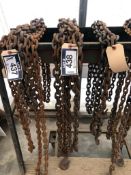 Lot of (2) Asst. Lifting Chains w/Hooks.