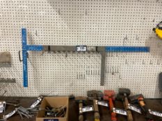 Lot of 48" Drywall T-Square and Construction Square.