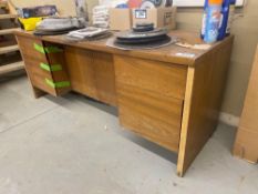 Wooden Desk/Hutch