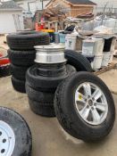 Lot of (9) Asst. Tires and 2 Rims.