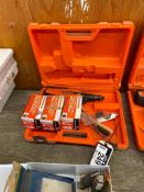 Lot of Ramset D60 Powder Fastening Tool and 3 Boxes Fasteners.