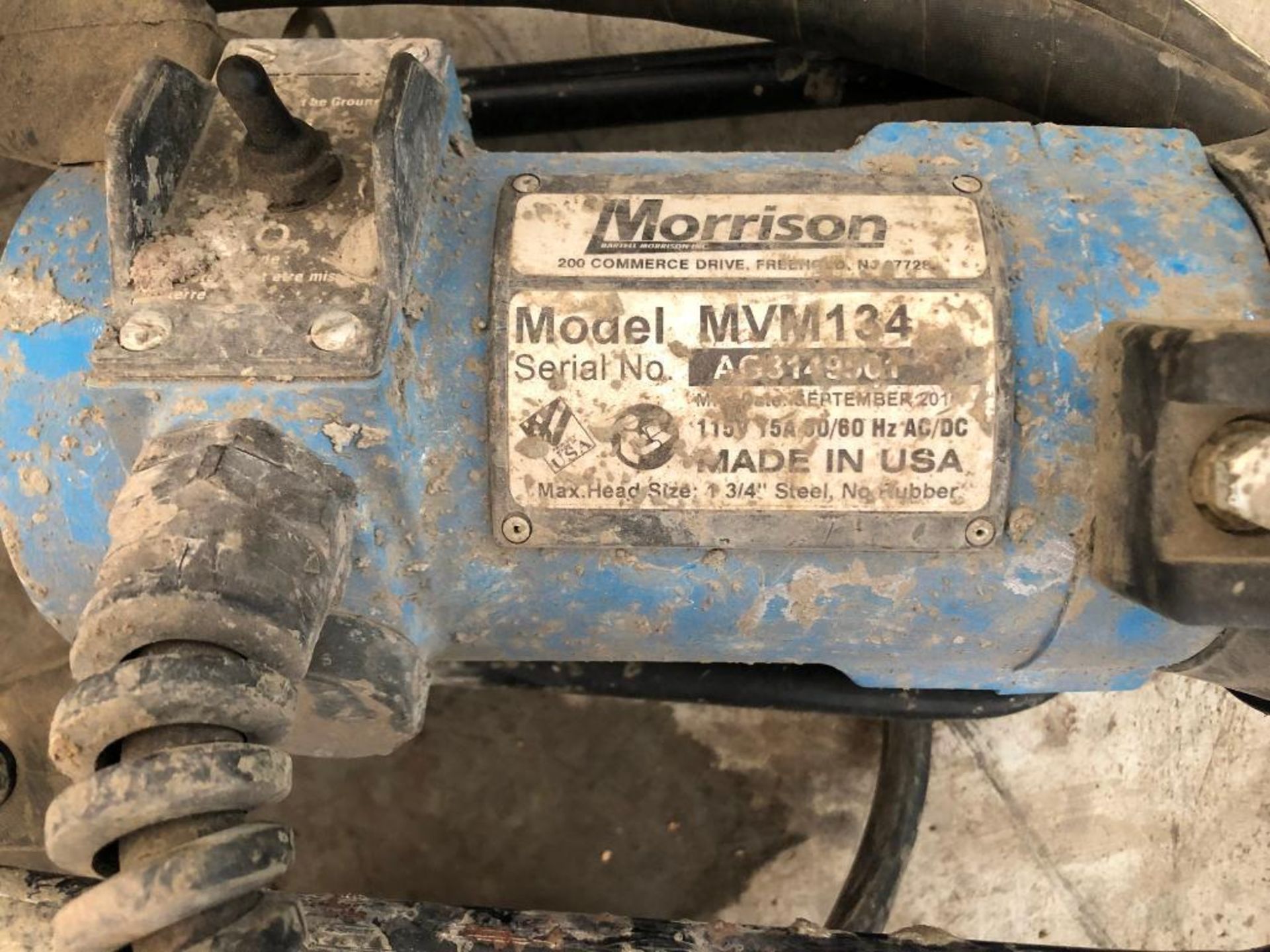 Lot of (2) Morrison MVM225 Concrete Vibrators w/ 1 Wand. - Image 3 of 3