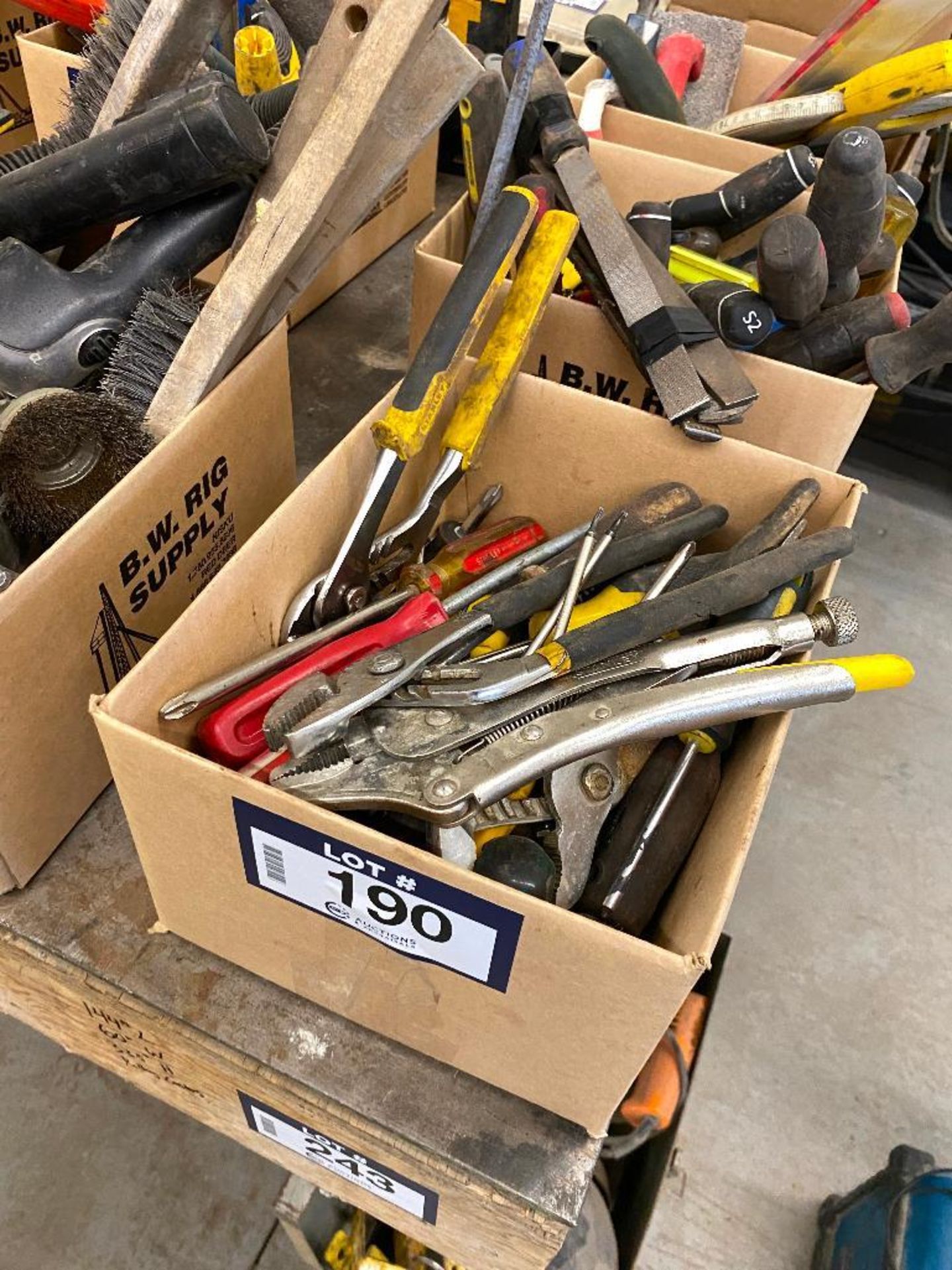 Lot of Asst. Hand Tools including Vice Grips, Screwdrivers, etc.