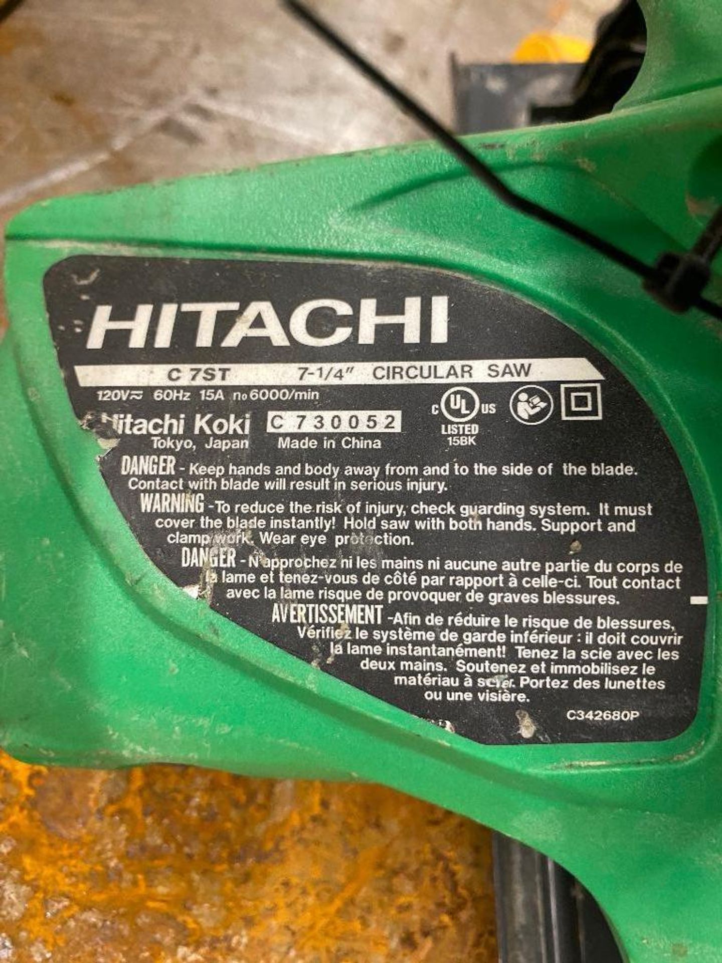 Hitachi C7ST 7 1/4" Circular Saw. - Image 4 of 4