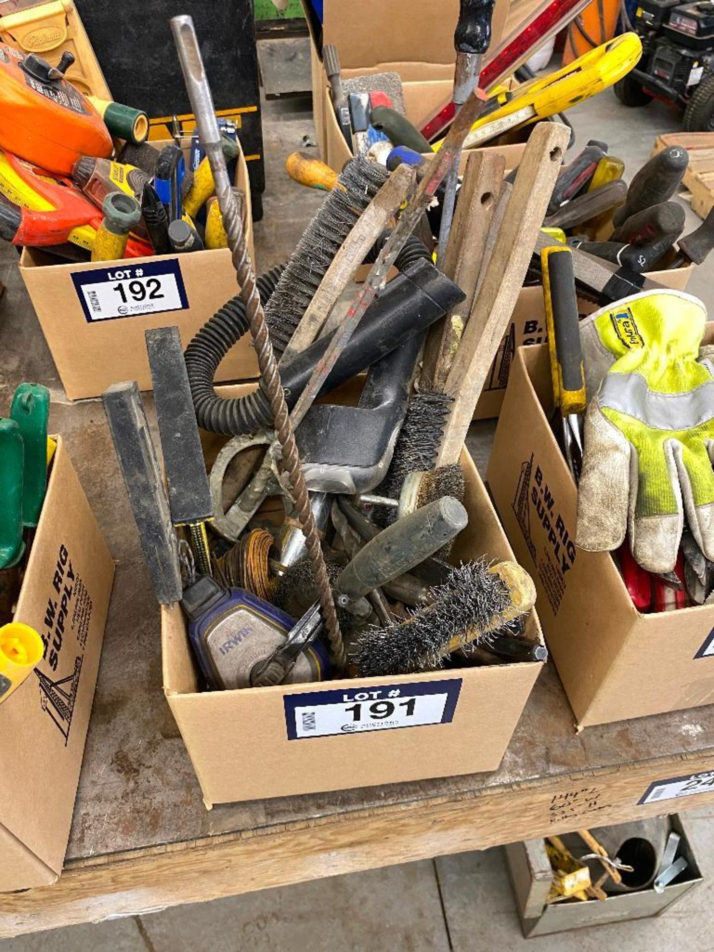 Lot of Asst. Wire Brushes, Drill Bits, etc.