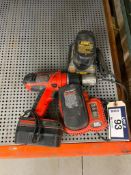Lot of Black & Decker Cordless Drill w/ Battery and DeWalt Battery and Charger.