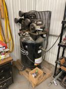 Pro Point 60Gal 240V 5.7hp Vertical Air Compressor w/ Hose and Asst. Attachments.