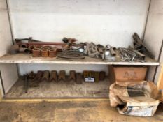 Lot of Asst. Bucket Teeth, Pipe Fittings, Hydraulic Cylinder, Turn Buckles, etc.