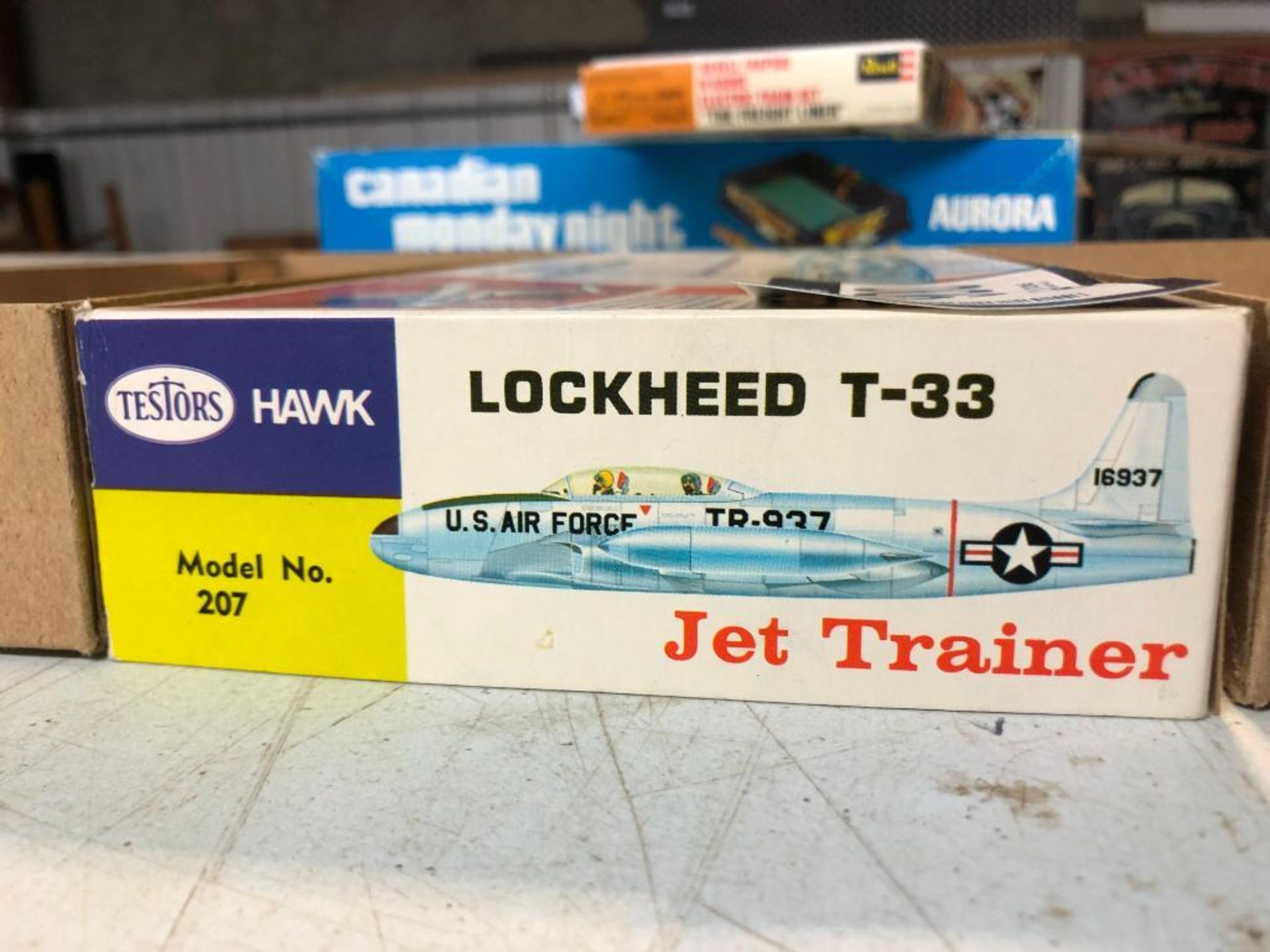 Testors Hawk Lockheed T-33 Jet Trainer *Boxes & Parts Only* - Image 2 of 2