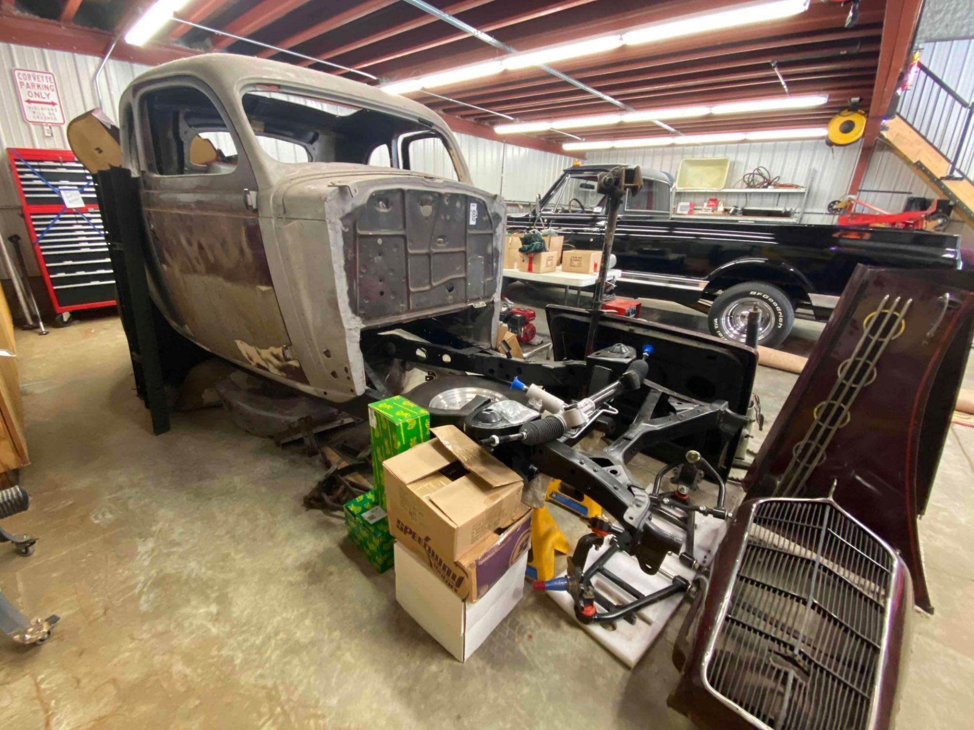 ’35 Plymouth Coupe Including Body Panels, Frame, Lights, etc. ***No Engine, Transmission, etc.*** - Image 5 of 16