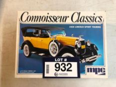 MPC Connoisseur Classic 1928 Lincoln Sport Touring 1/25 Scale Model