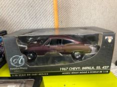 American Muscle Authentics 1967 Chevy Impala SS 427 1/18 Scale Diecast Model