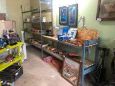 2 Section Metal Shelving Unit *Contents Not Included*