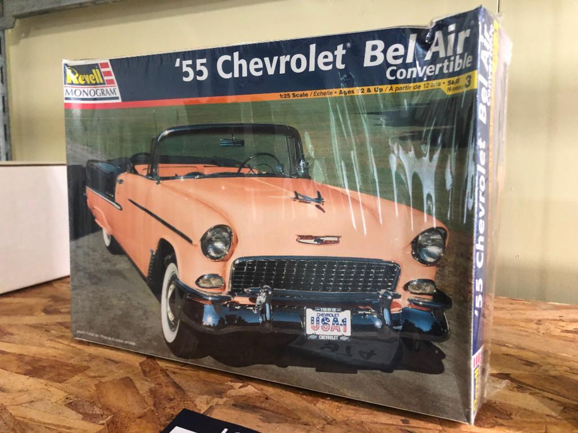 Sealed Revell Monogram '55 Chevrolet Bel Air Convertible 1/25 Scale Model - Image 2 of 3