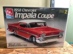 Sealed AMT ERTL 1958 Chevrolet Impala Coupe 1/25 Scale Model