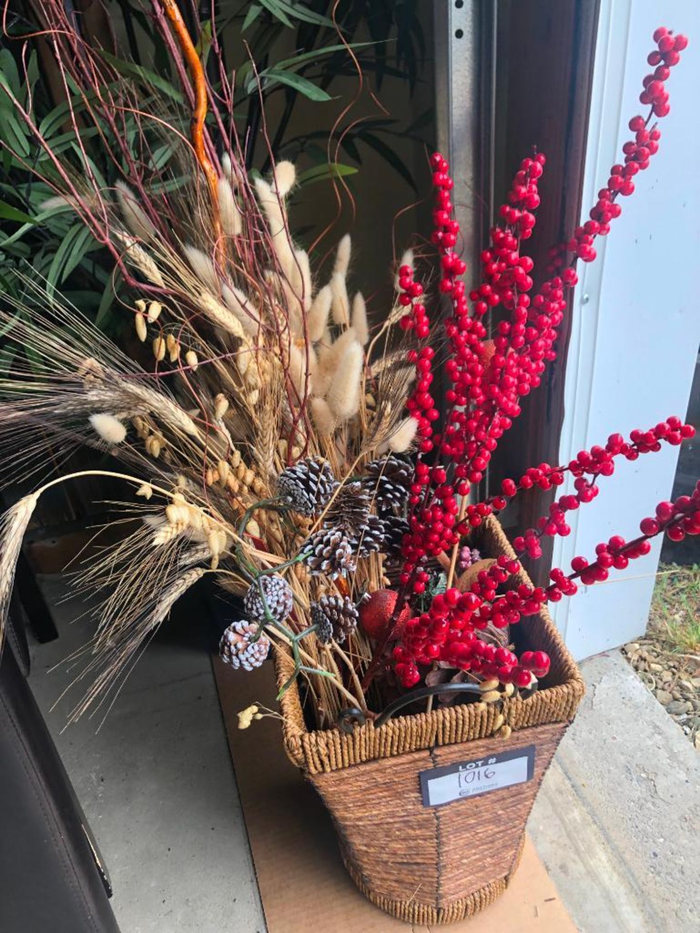 Silk Plant with Artificial Flowers - Image 2 of 2