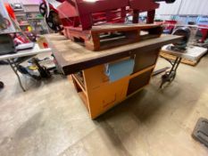 Heavy Duty Mobile Shop Workbench with Storage Cabinets