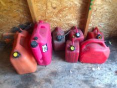 Lot of (7) Asst. Fuel Containers.