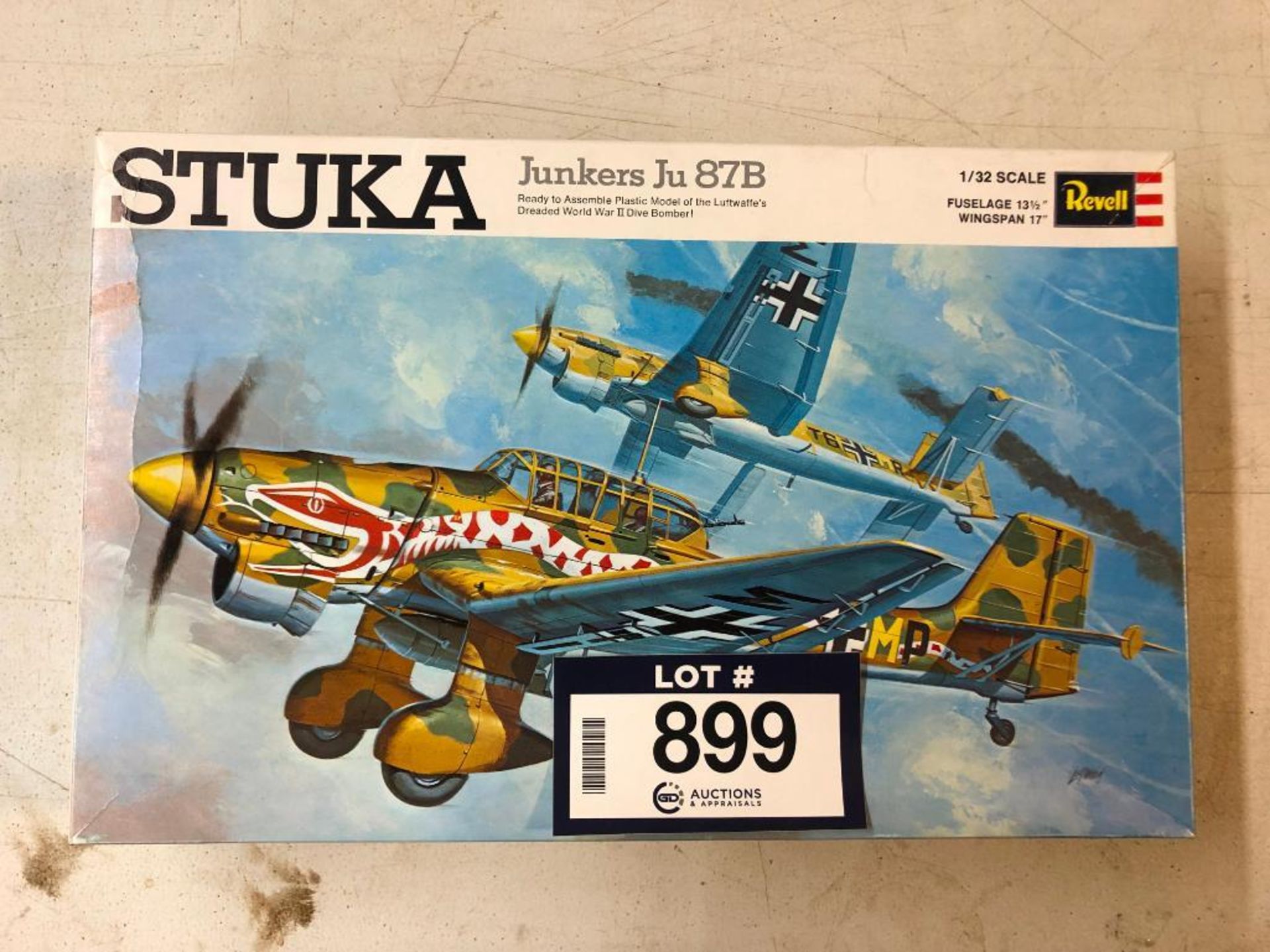 Revell Stuka Junkers Ju 87B 1/32 Scale *Box & Parts Only*