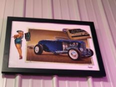 Ford Highboy Roadster Hot Rod Framed Print