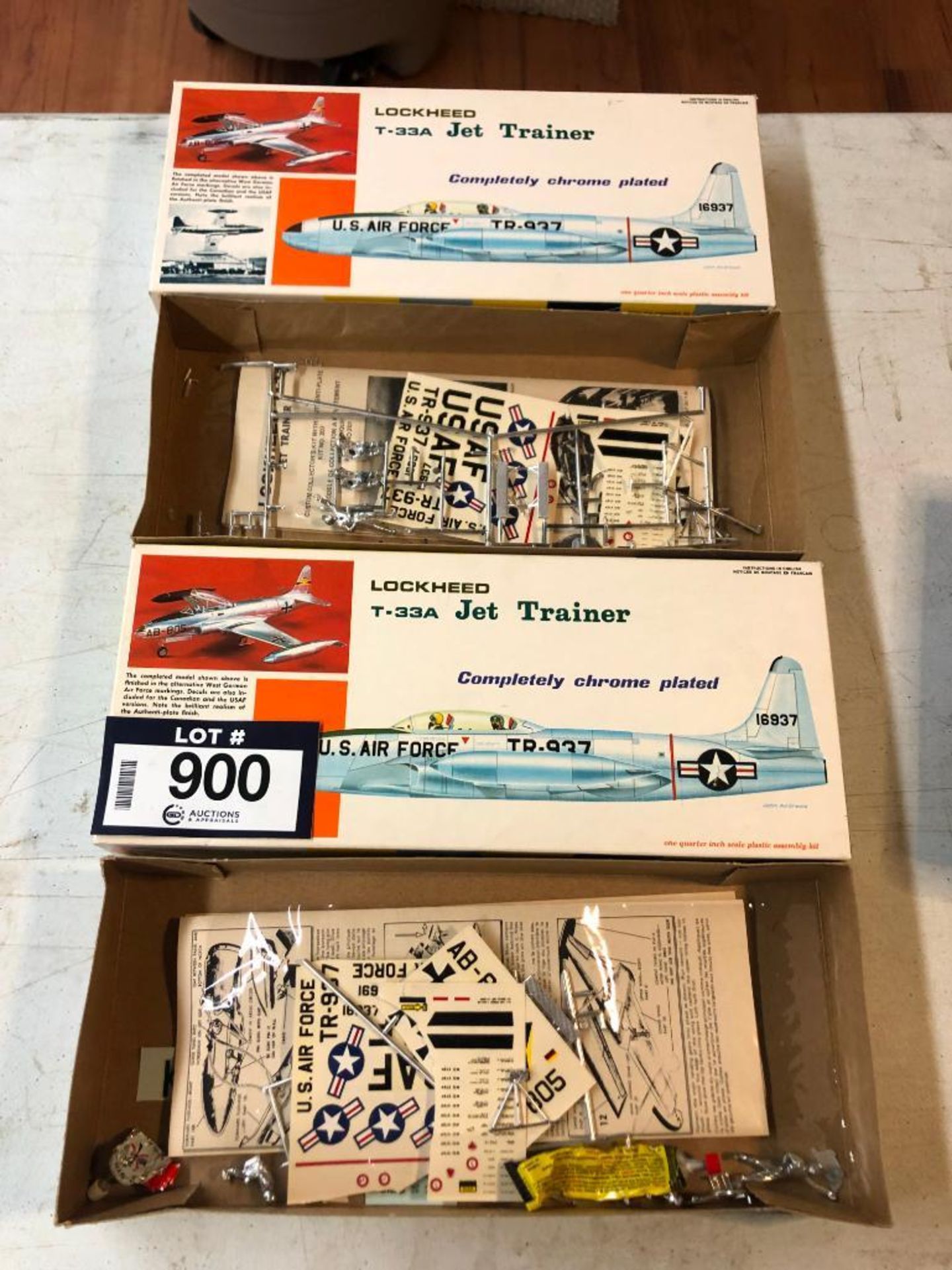 Testors Hawk Lockheed T-33 Jet Trainer *Boxes & Parts Only*