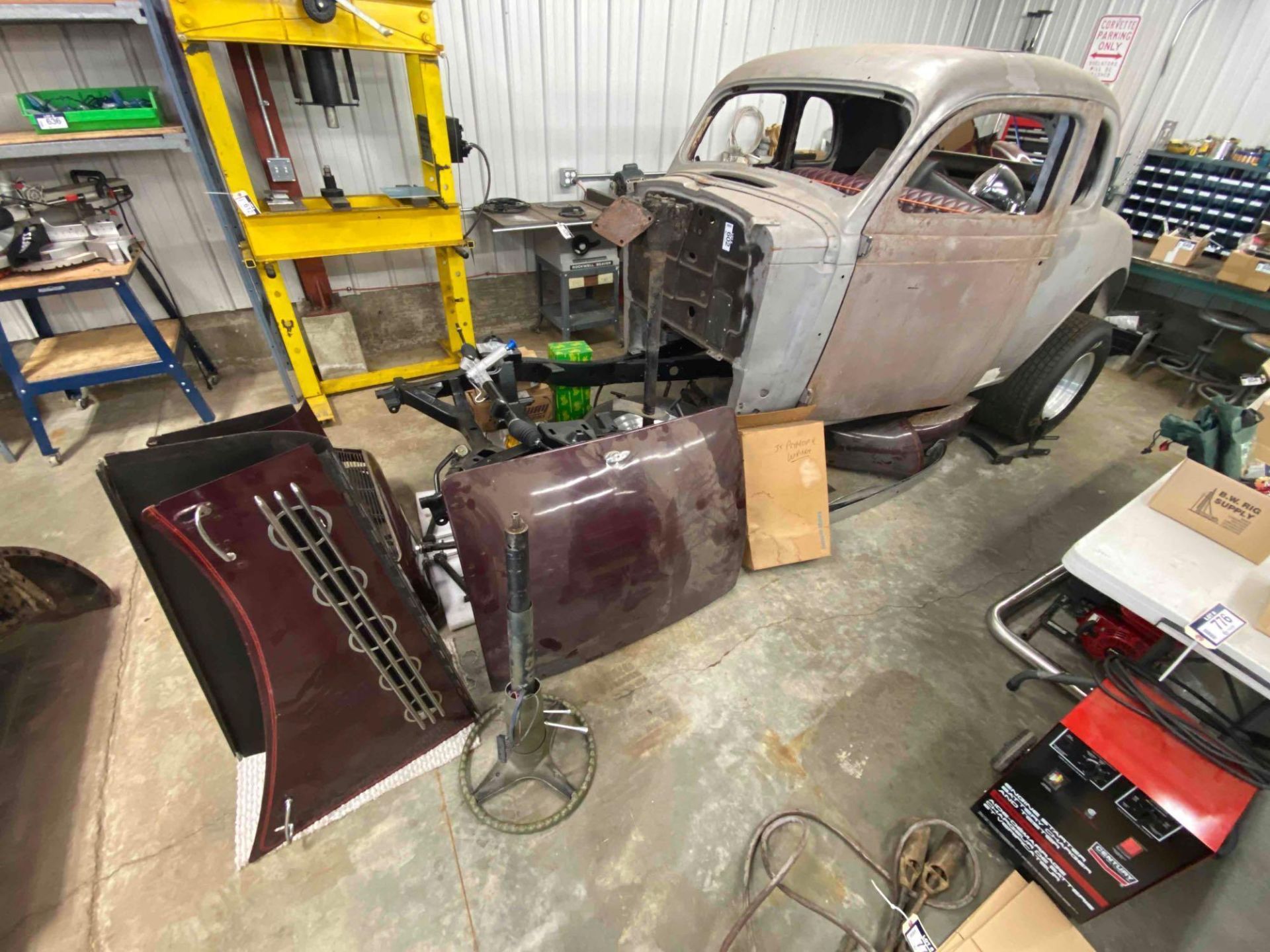 ’35 Plymouth Coupe Including Body Panels, Frame, Lights, etc. ***No Engine, Transmission, etc.*** - Image 2 of 16